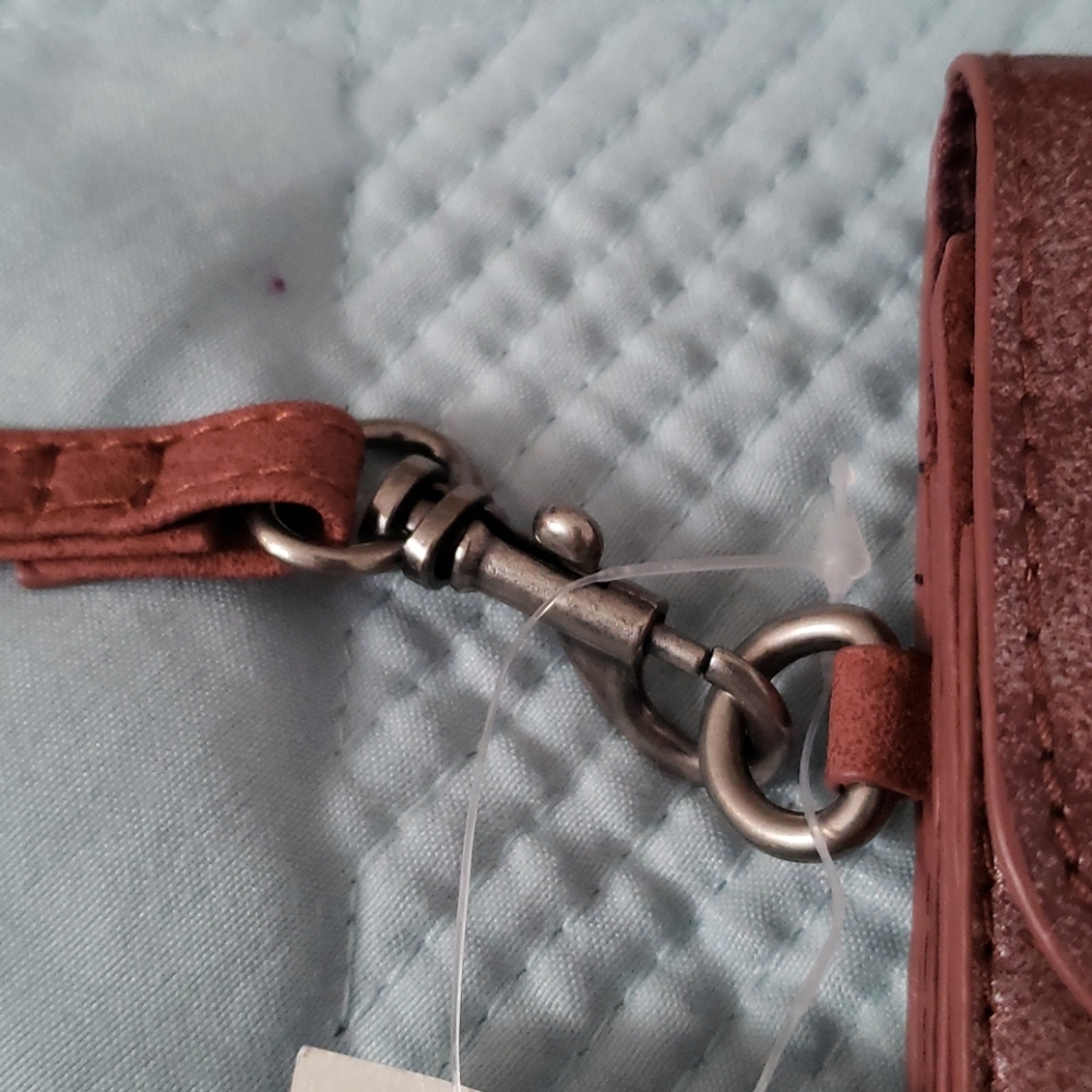 Rust with Silver glitter Wallet - Picture 2 of 7